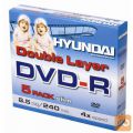 Hyundai DVD-R DL 8,5GB, Double Layer, 4x, paket 5 DVDjev