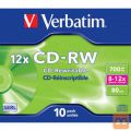MEDIJ CD-RW VERBATIM 10PK široke škatlice (43148)