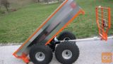 Kiper prikolica 4x4 za ATV in manjše traktorje.