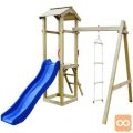 Igralo s toboganom in lestvami 237x168x218 cm FSC les