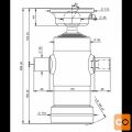 Cilinder teleskopski, 3stopnje, 5t, 410mm, s kroglo 2030S