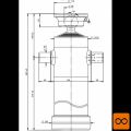 Cilinder teleskopski, 4stopnje, 7t, 1190mm, s kroglo 3066S