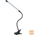 USB 20 LED gibljiva namizna svetilka črna 63cm črna