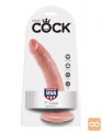 DILDO King Cock Light Flesh 7"