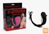 VIBRACIJSKE HLAČKE Baile C-string Invisible Secret