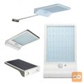 Solarna 36 LED svetilka s PIR sezorjem gibanja 6500K bela