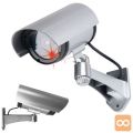 Srebrna lažna kamera z LED – bullet